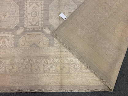 10X14 Chobi White Wash Handmade Wool Rug # 11457