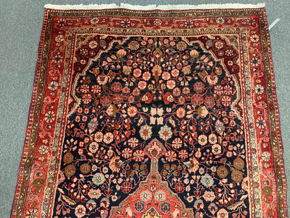 Wide Runner 5' 3" X 9' 10" Authentic Hamadan Hand Knotted Rug # 11611