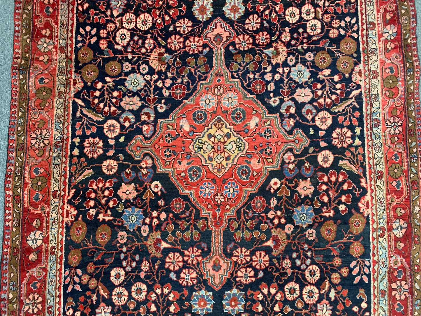 Wide Runner 5' 3" X 9' 10" Authentic Hamadan Hand Knotted Rug # 11611