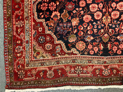 Wide Runner 5' 3" X 9' 10" Authentic Hamadan Hand Knotted Rug # 11611