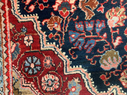 Wide Runner 5' 3" X 9' 10" Authentic Hamadan Hand Knotted Rug # 11611
