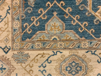 Chobi Blue 9X12 Handmade Wool Rug # 10303