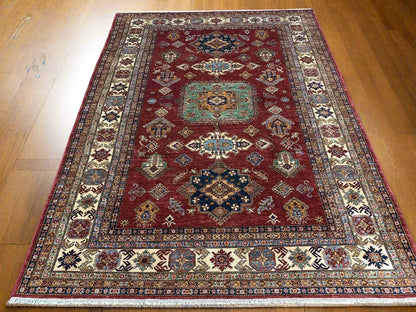 Super Kazak 9X12 Handmade Wool Rug # 12138