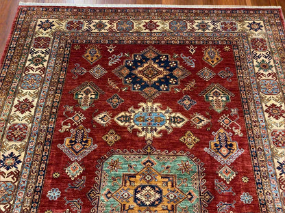 Super Kazak 9X12 Handmade Wool Rug # 12138