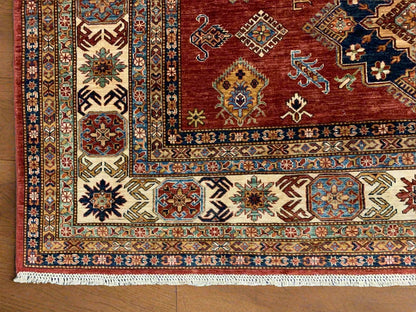 Super Kazak 9X12 Handmade Wool Rug # 12138