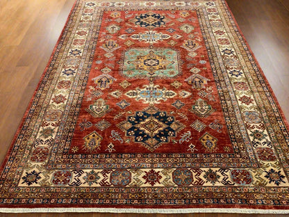Super Kazak 9X12 Handmade Wool Rug # 12138