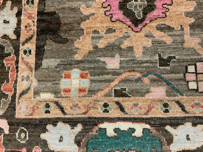 Gray 8X10 Oushak Turkish Handmade Wool Rug # 12223
