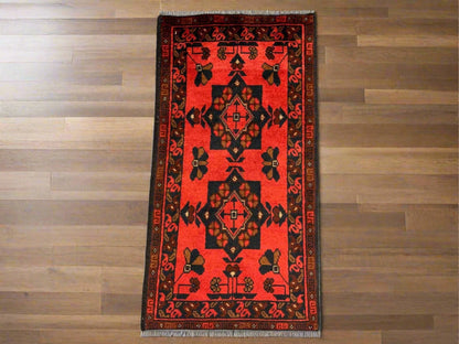 2 X 4 Khall Tribal Handmade Wool Rug # 12372