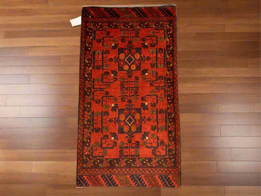 2 X 3 Khall Tribal Handmade Wool Rug # 12321