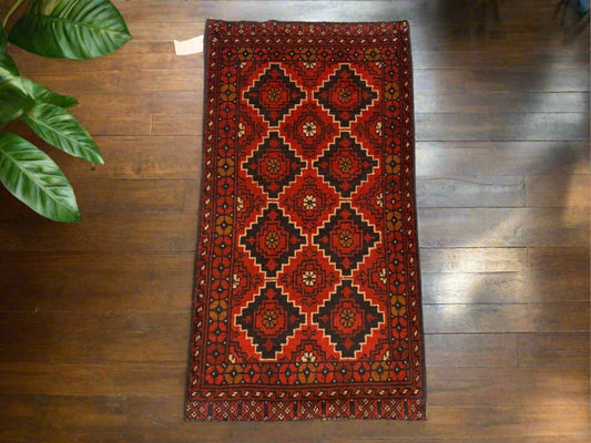 2 X 3 Khall Tribal Handmade Wool Rug # 12363