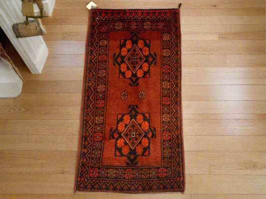 2 X 3 Khall Tribal Handmade Wool Rug # 12306