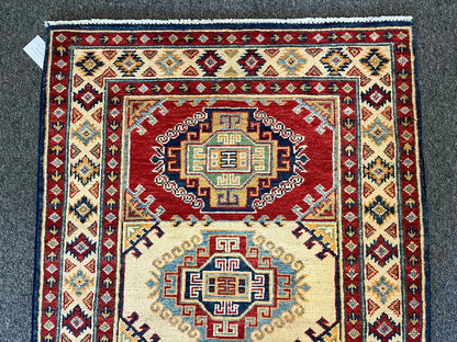 Kazak Multicolor 3X4 Handmade Wool Rug # 12580