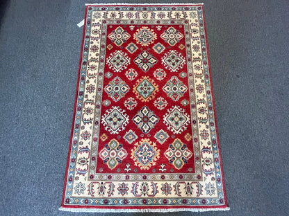 4′ X 6′ Kazak Handmade Wool Rug # 12664