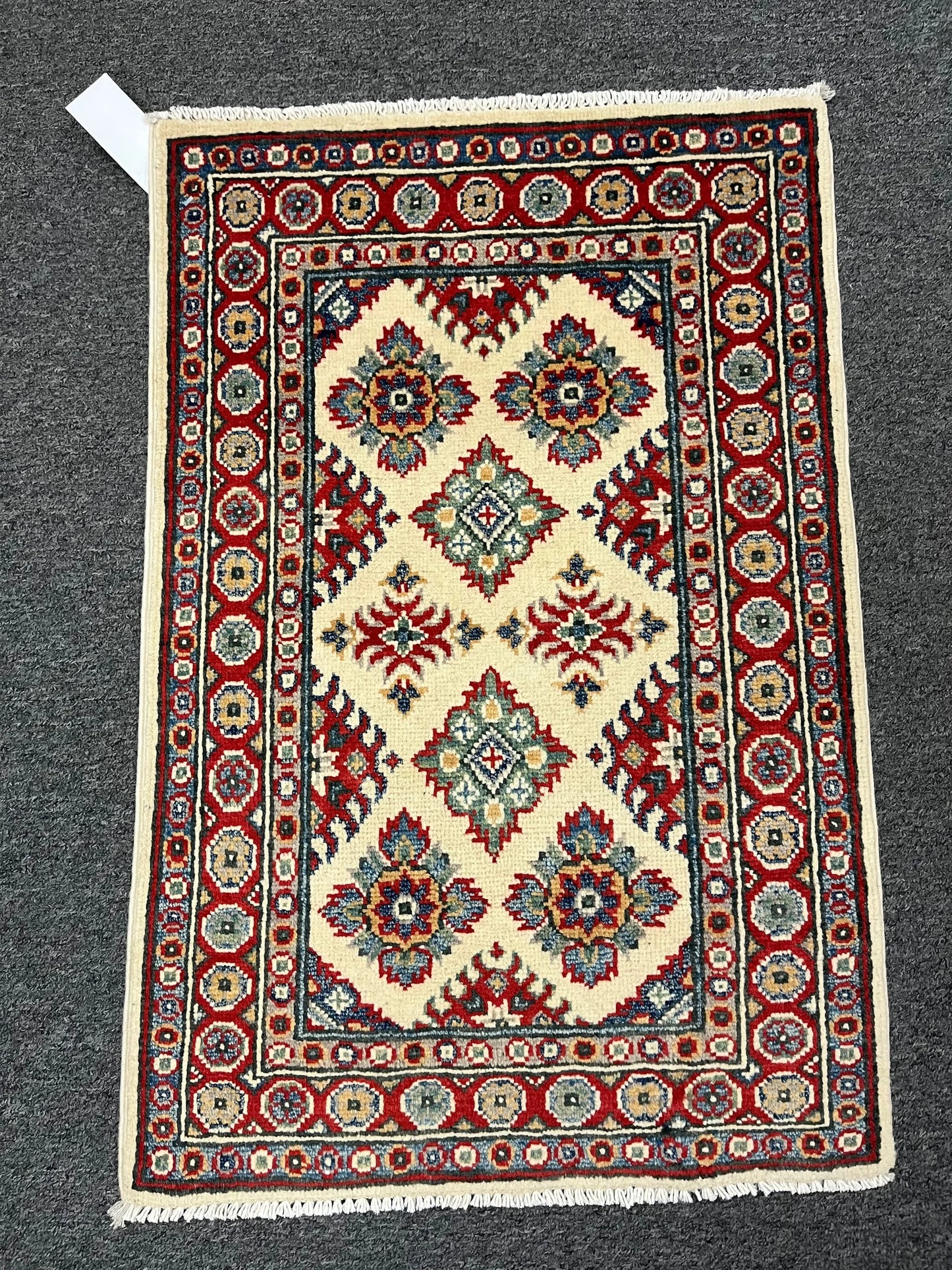 2' X 3' Fine Kazak Handmade Wool Rug # 12645