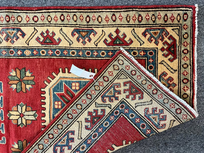 Kazak 2' 9"X10' Handmade Wool Runner Rug # 10410
