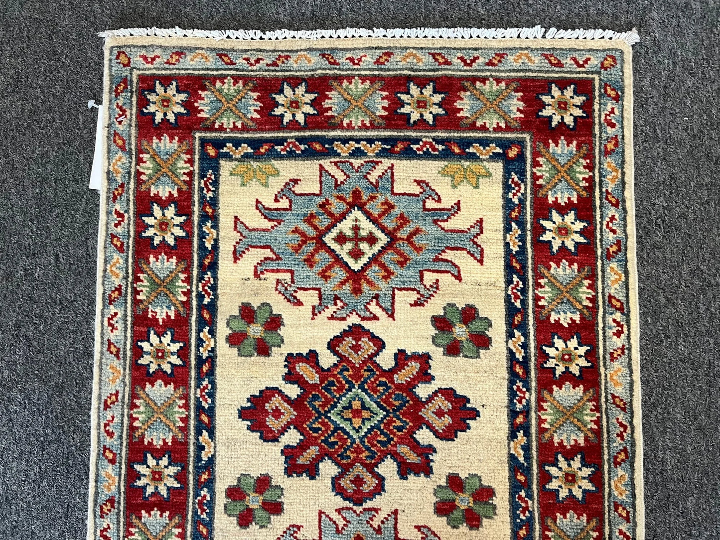 2' X 3' Fine Kazak Handmade Wool Rug # 12643