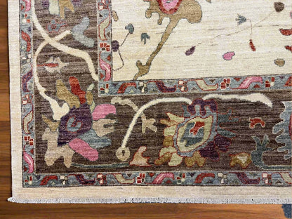 10X14 Oushak Turkish style Handmade Wool Rug # 11899