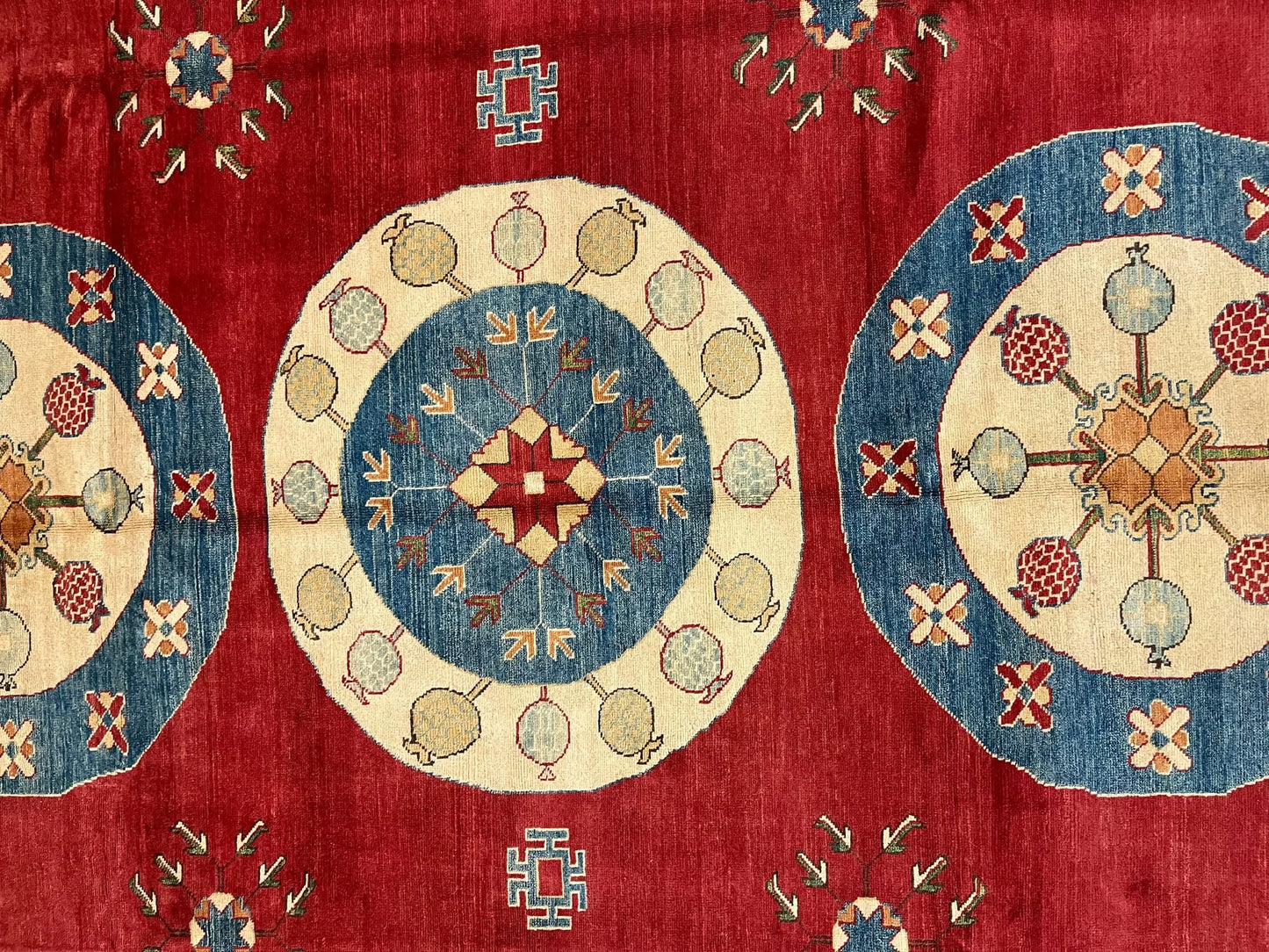 Red/Orange 9X12 Kazak Handmade Wool Rug # 10161