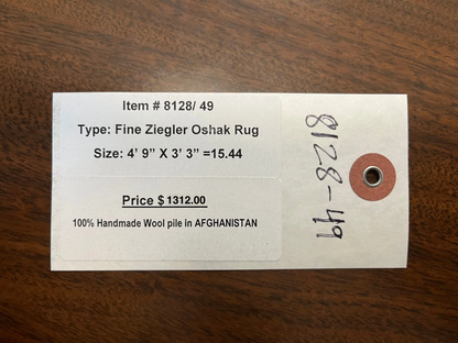 3X5 Chobi Ziegler Handmade Wool Rug # 8128