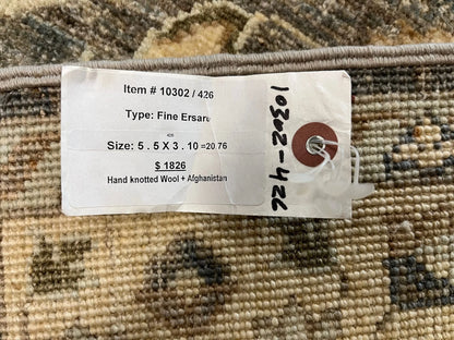 4X6 Zeigler Oushak Handmade Wool Rug # 10302