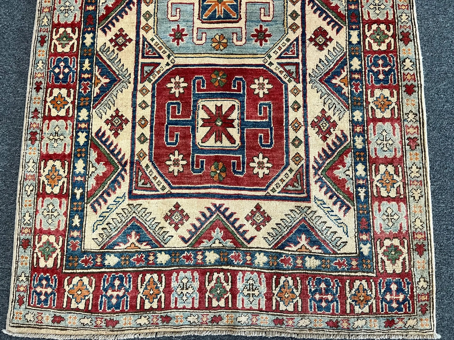 4X6 Kazak Handmade Wool Rug # 9437