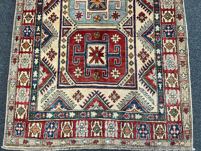4X6 Kazak Handmade Wool Rug # 9437
