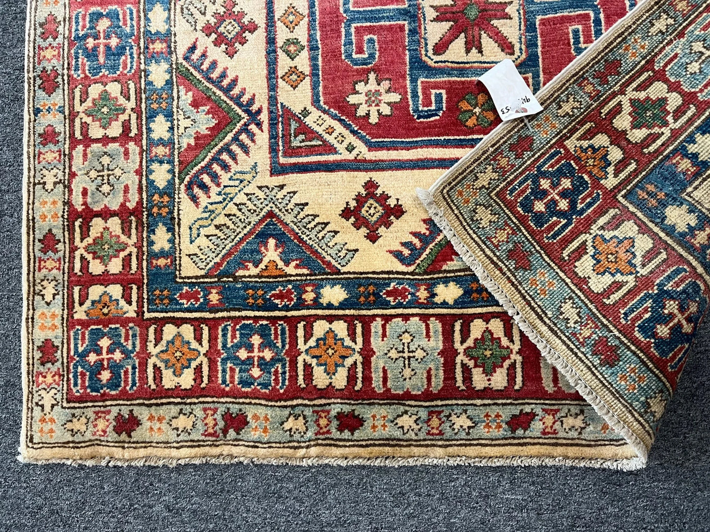 4X6 Kazak Handmade Wool Rug # 9437