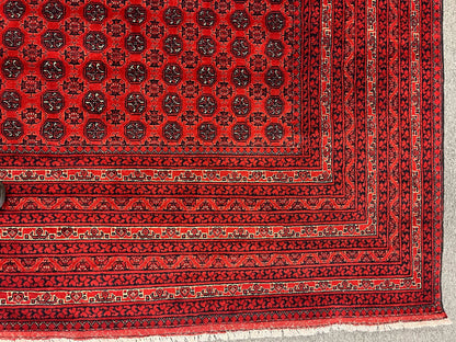 Afghan Turkmen Khoja Roshnai 10X13 Handmade Wool Rug # 13252