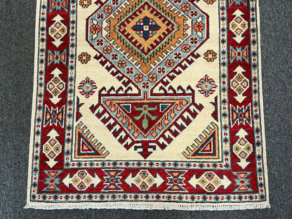 Kazak Multicolor 3X4 Handmade Wool Rug # 13347