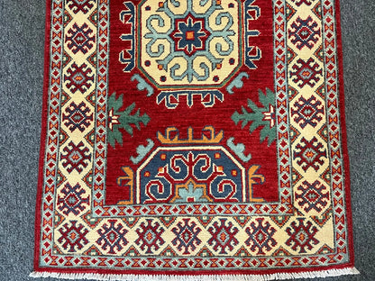 Kazak Multicolor 3X4 Handmade Wool Rug # 13029