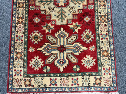 Kazak 2' 6"X10 Handmade Wool Runner Rug # 10043
