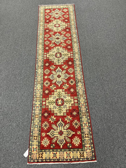 Kazak 2' 6"X10 Handmade Wool Runner Rug # 10043