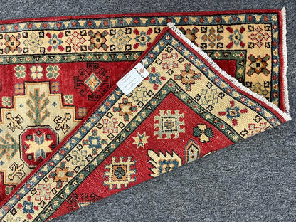 Kazak 2' 6"X10 Handmade Wool Runner Rug # 10043