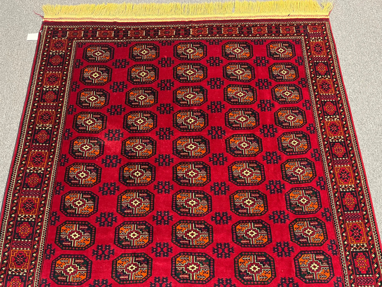 Turkmen Ahal Gul 6X10 Handmade Wool Rug # 13425