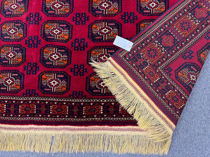 Turkmen Ahal Gul 6X10 Handmade Wool Rug # 13425