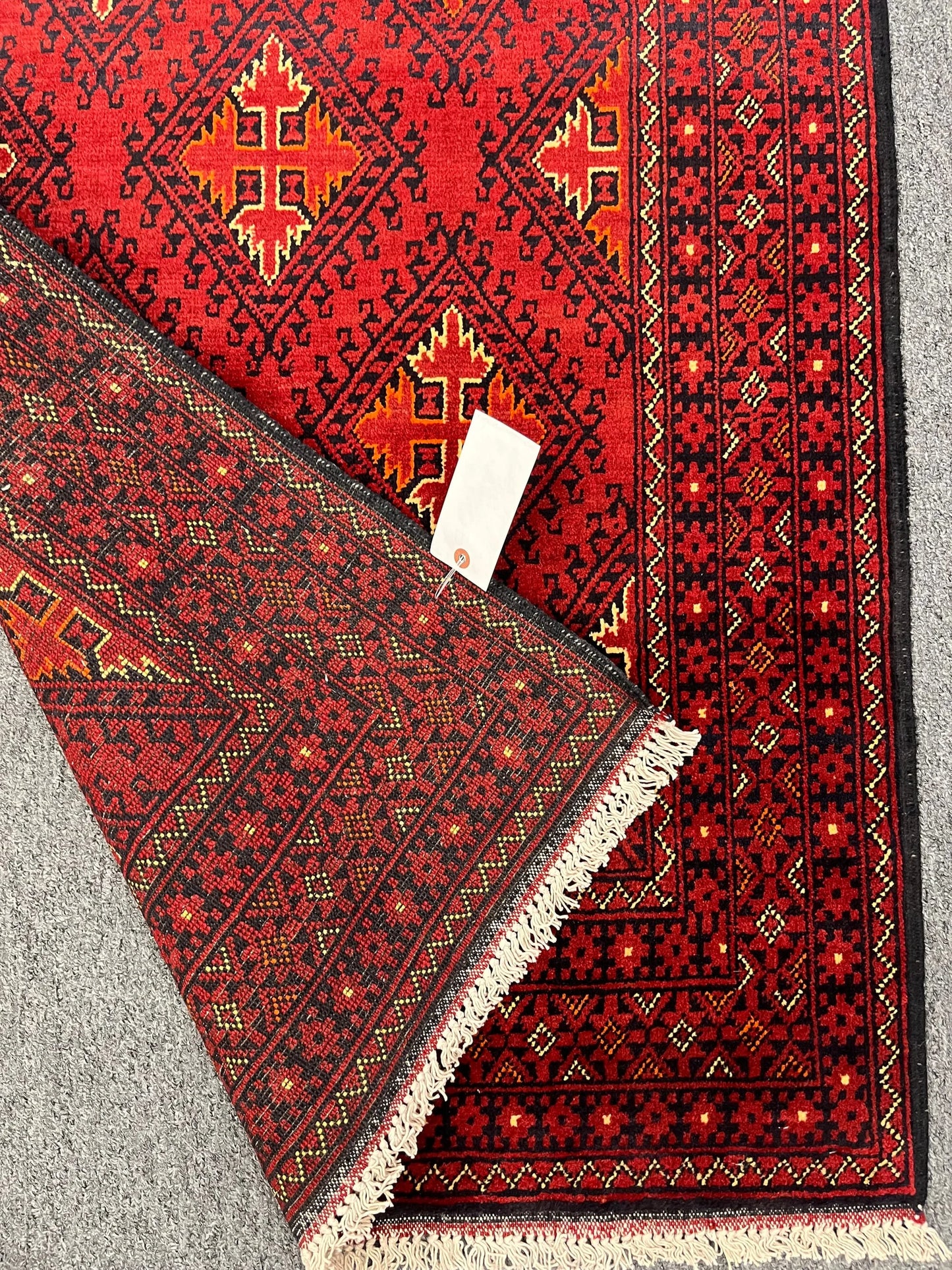 3X10 Tribal Turkmen Handmade Wool Hallway Runner # 13476