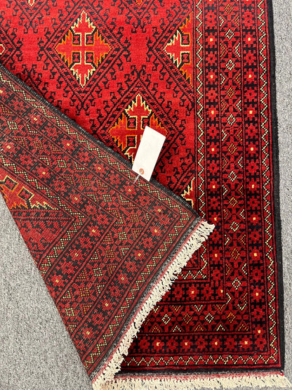 3X10 Tribal Turkmen Handmade Wool Hallway Runner # 13476