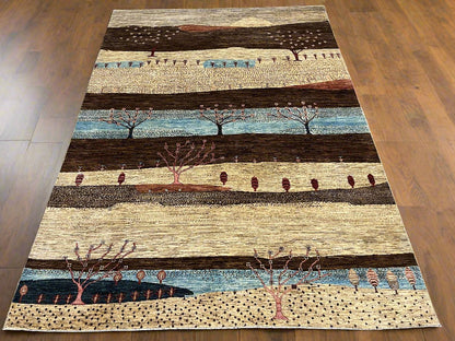 8x11 Gabbeh Loribaft Handmade Wool Tribal Rug | Bedford Rugs # 14426
