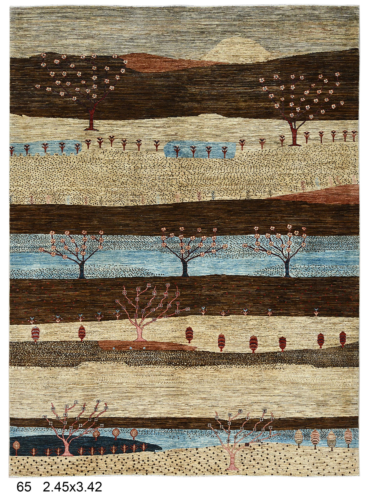 8x11 Gabbeh Loribaft Handmade Wool Tribal Rug | Bedford Rugs # 14426