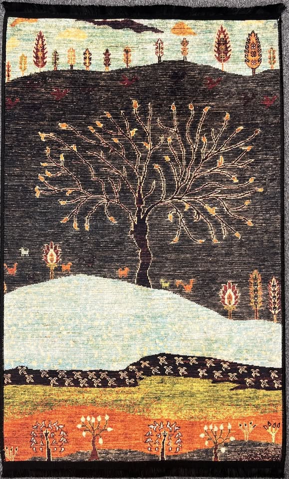 3X4 Tree Machine Washable Area Rug