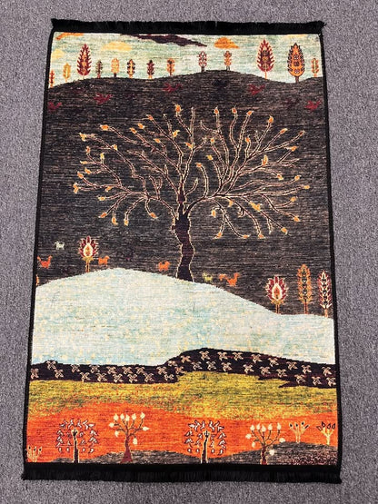 3X4 Tree Machine Washable Area Rug