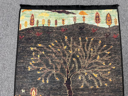 3X4 Tree Machine Washable Area Rug