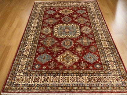 Authentic Super Kazak 9x12 Handmade Wool Rug | Bedford Rugs # 12129