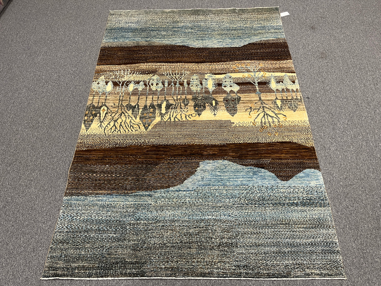 6X9 Gabbeh Loribaft Handmade Wool Tribal Rug # 14406