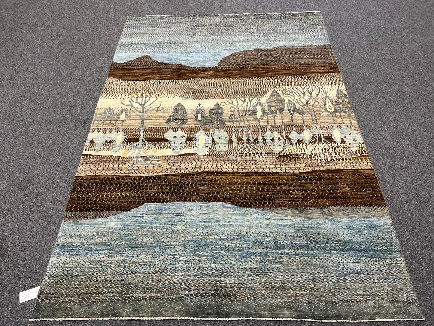 6X9 Gabbeh Loribaft Handmade Wool Tribal Rug # 14406