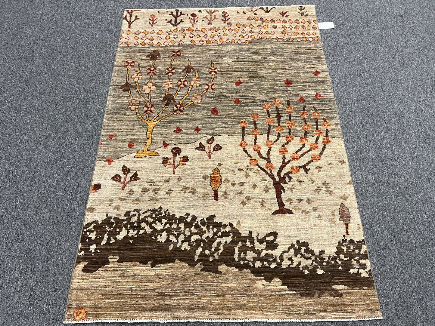 4X6 Gabbeh Loribaft Handmade Wool Tribal Rug # 14399