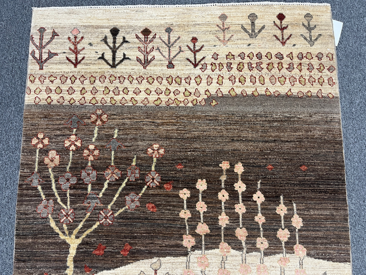 4X6 Gabbeh Loribaft Handmade Wool Tribal Rug # 14423