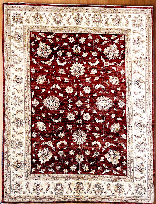 Rest/Ivory 9X13 Chobi Ziegler Handmade Wool Rug # 7912