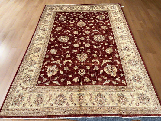 Rest/Ivory 9X13 Chobi Ziegler Handmade Wool Rug # 7912