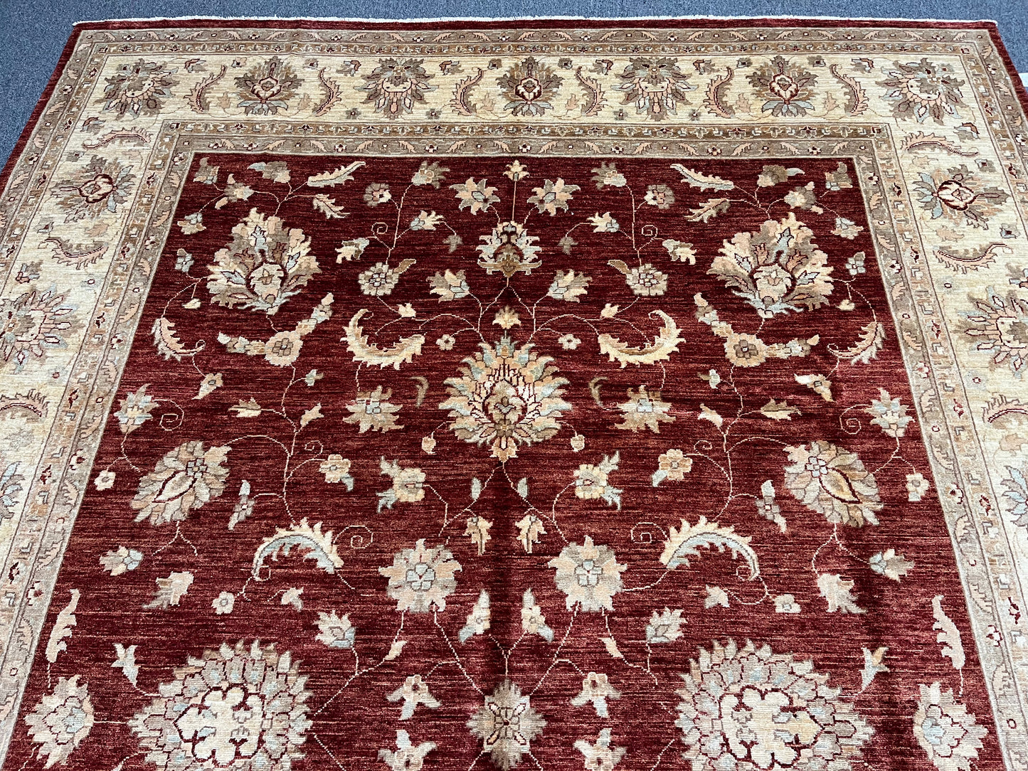Rest/Ivory 9X13 Chobi Ziegler Handmade Wool Rug # 7912